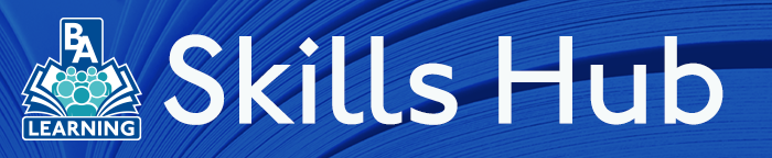 BA Learning Skills Hub banner